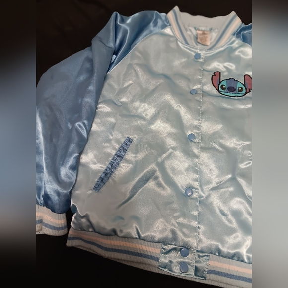 EUC Disney Store Stitch Varsity Jacket Kids - Picture 3 of 11